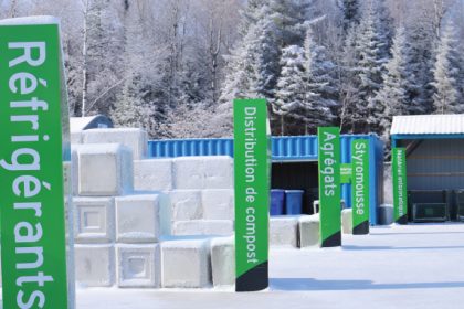 Écocentre de Magog en hiver