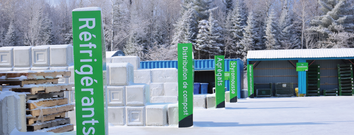 Écocentre de Magog en hiver