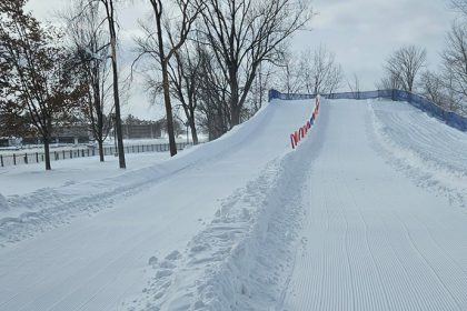 Communiqué - Nouvelle glissade municipale à la pointe Merry | La Ville de Magog bonifie son offre d’activités hivernales