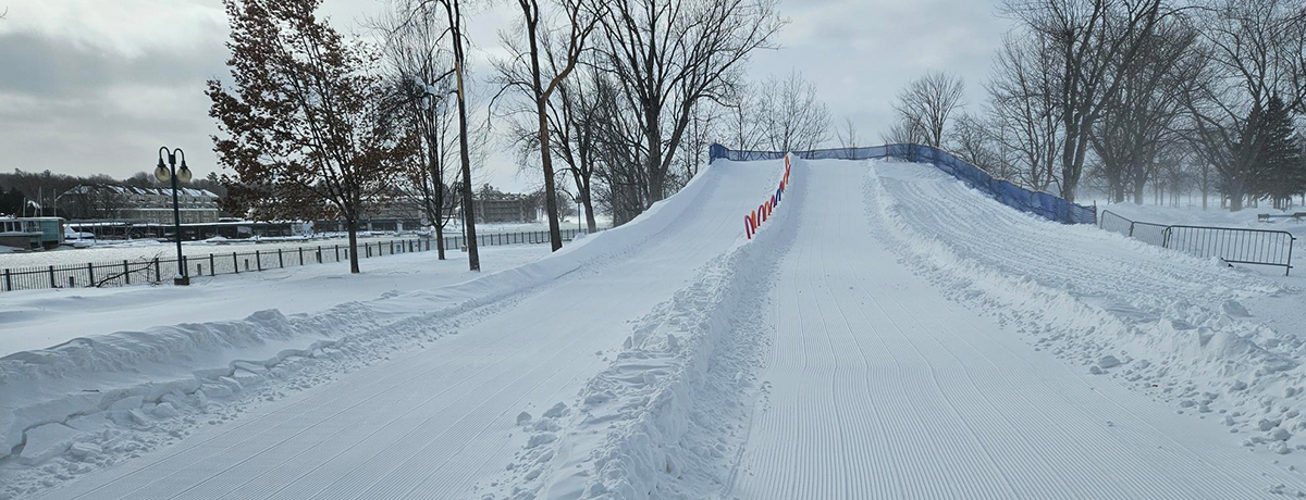 Communiqué - Nouvelle glissade municipale à la pointe Merry | La Ville de Magog bonifie son offre d’activités hivernales