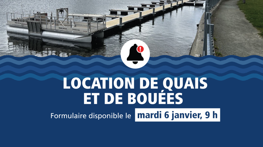 Location de quais et de bouées - Saison estivale 2026