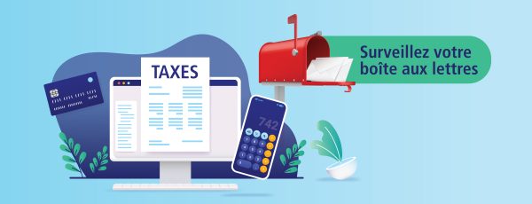 Distribution des comptes de taxes municipales