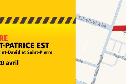 Actualité - Réfection de la maçonnerie et de la toiture de la Bibliothèque Memphrémagog | Fermeture d’un tronçon de la rue Saint-Patrice Est du 16 mars au 20 avril