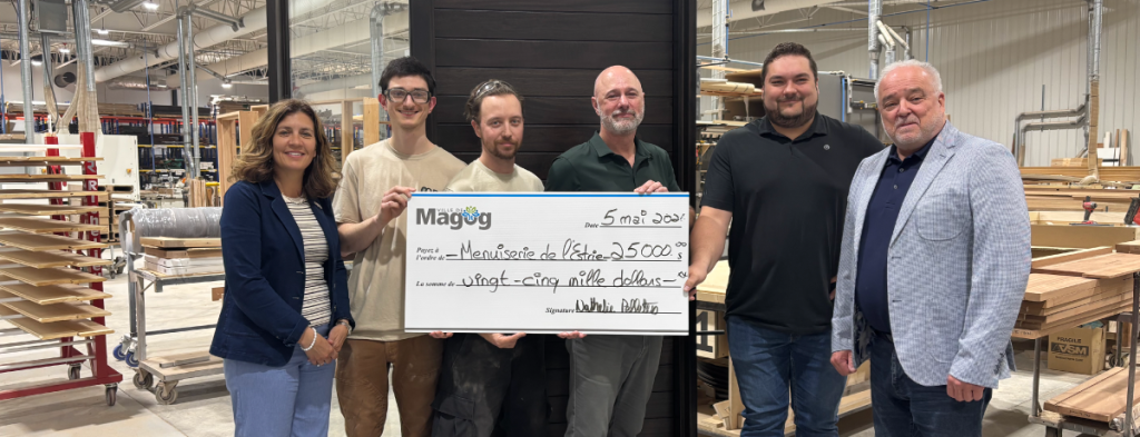 Communiqué - La Ville de Magog accorde une subvention de 25 000 $ à Menuiserie de l’Estrie inc.