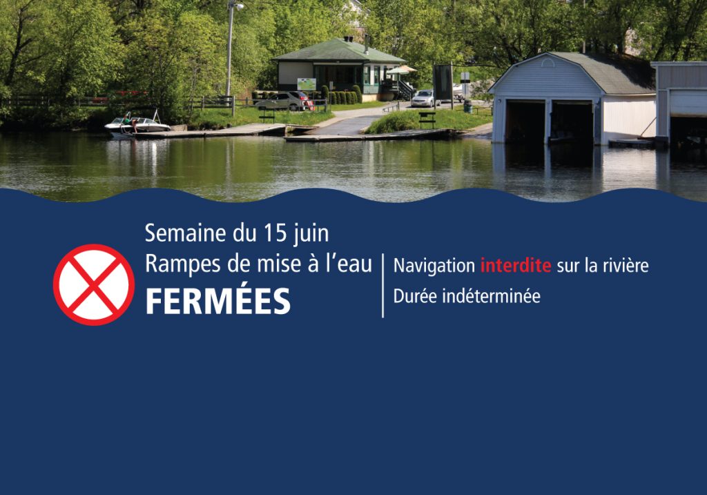 Les rampes de mise à l'eau de la rue de Hatley sont fermées pour une durée indéterminée