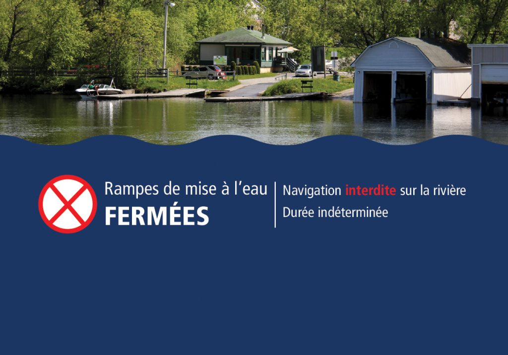 Rampes de mise à l'eau fermées pour une durée indéterminée