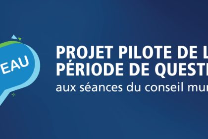 Communiqué - La Ville de Magog lance un projet pilote pour revoir la période de questions du conseil municipal