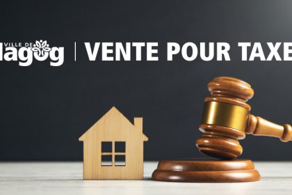 Vente pour taxes