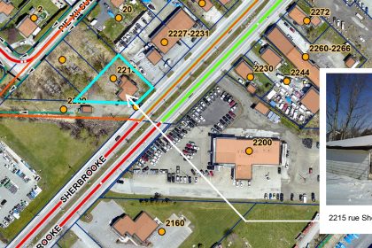 Avis public - Demande de démolition pour le 2215, rue Sherbrooke